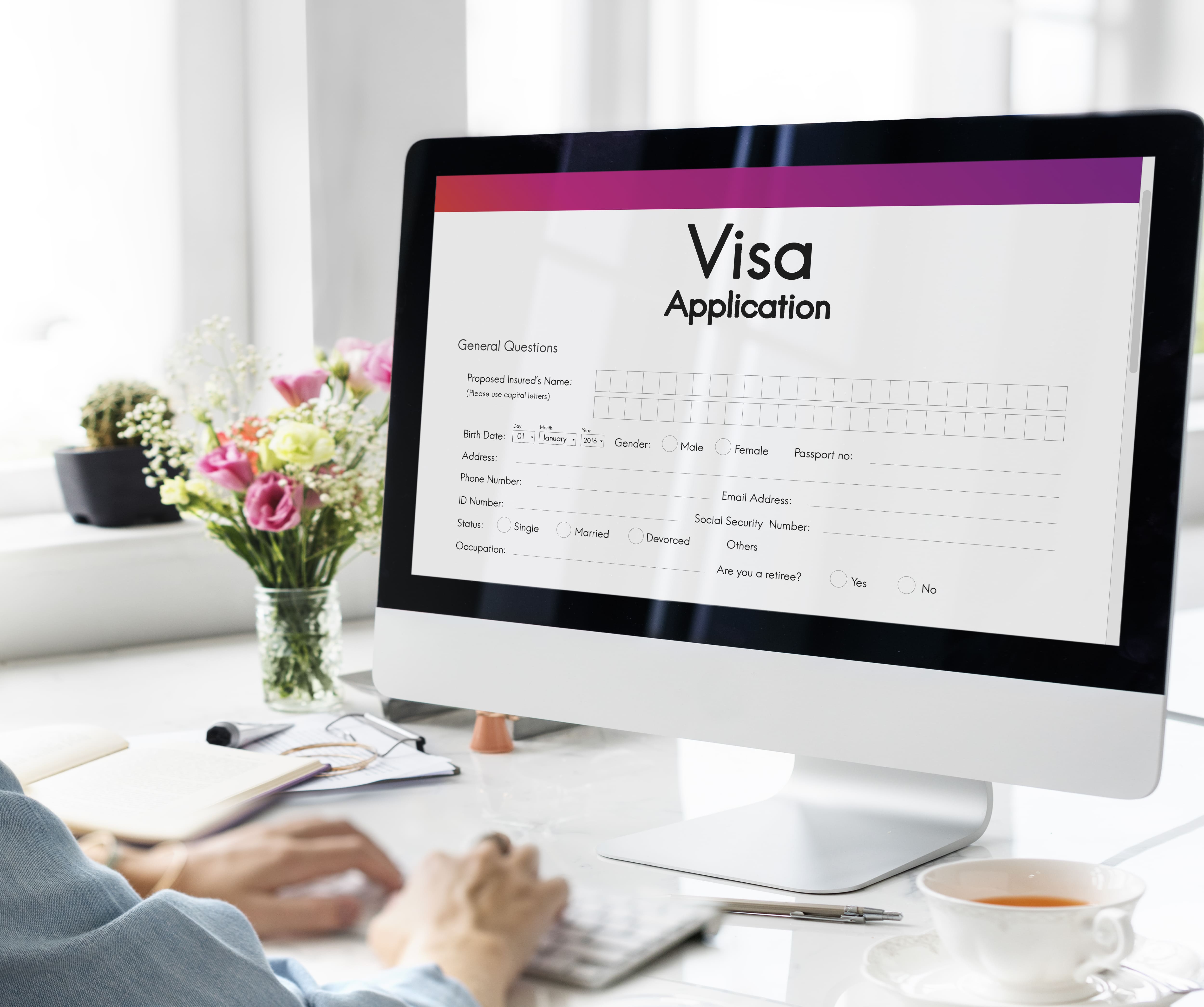 Visa processing step